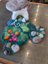 Needle Felted Fairy Garden