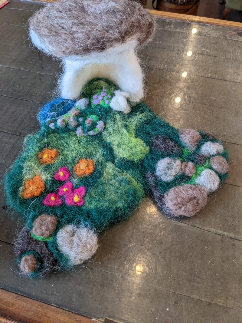 Needle Felted Fairy Garden