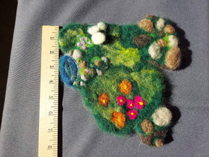 Needle Felted Fairy Garden