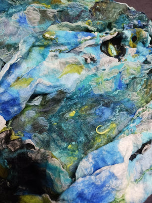 Nuno Felted Scarf on Silk Base Workshop