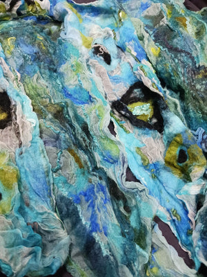 Nuno Felted Scarf on Silk Base Workshop