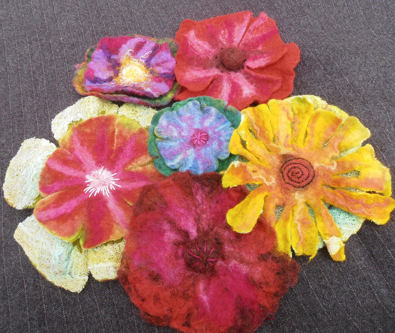 Wet Felted Flowers Workshop