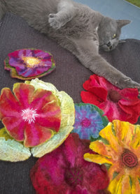 Wet Felted Flowers Workshop