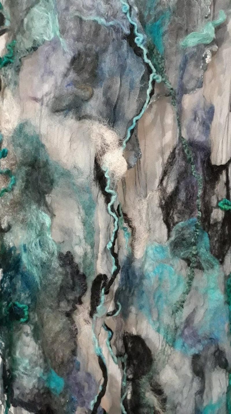 Felting on Silk (Nuno Felting) Scarf Workshop