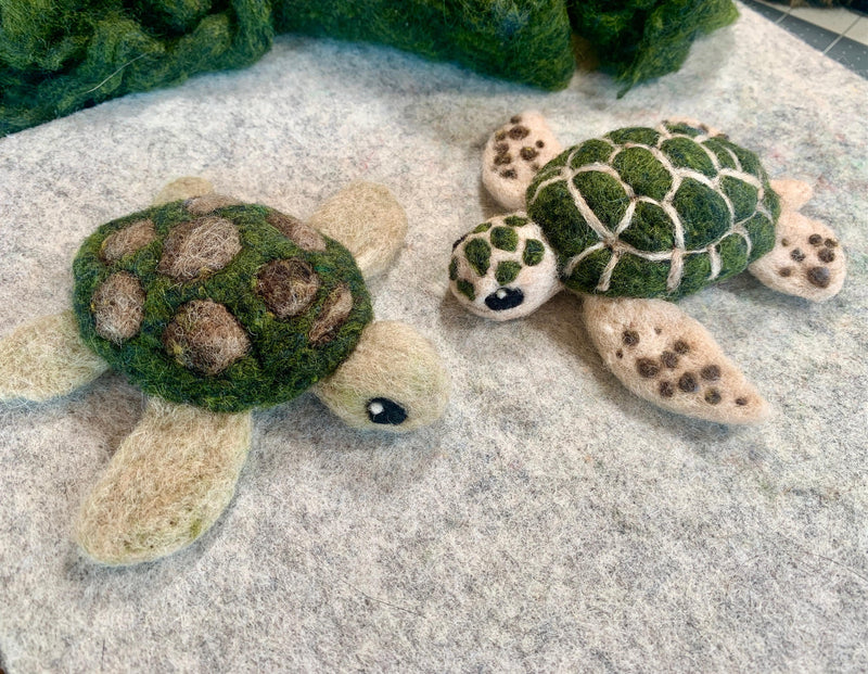 Needle-Felted Turtle Project